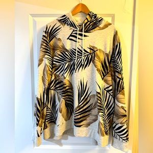 Sun + Stone Men’s XXL hoodie sweat shirt tropical pattern.